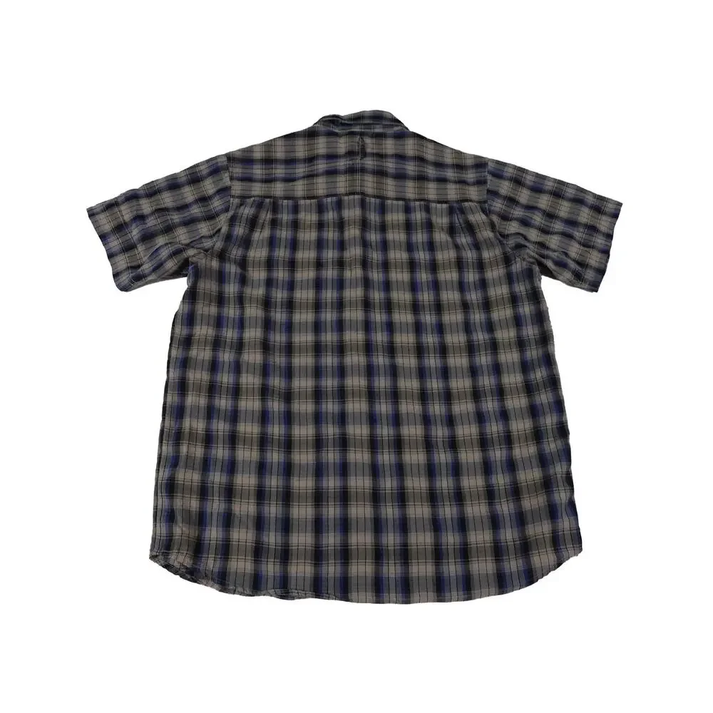The North Face Hiking Outdoor Plaid Button Up Short Sleeve Shirt Men's Large